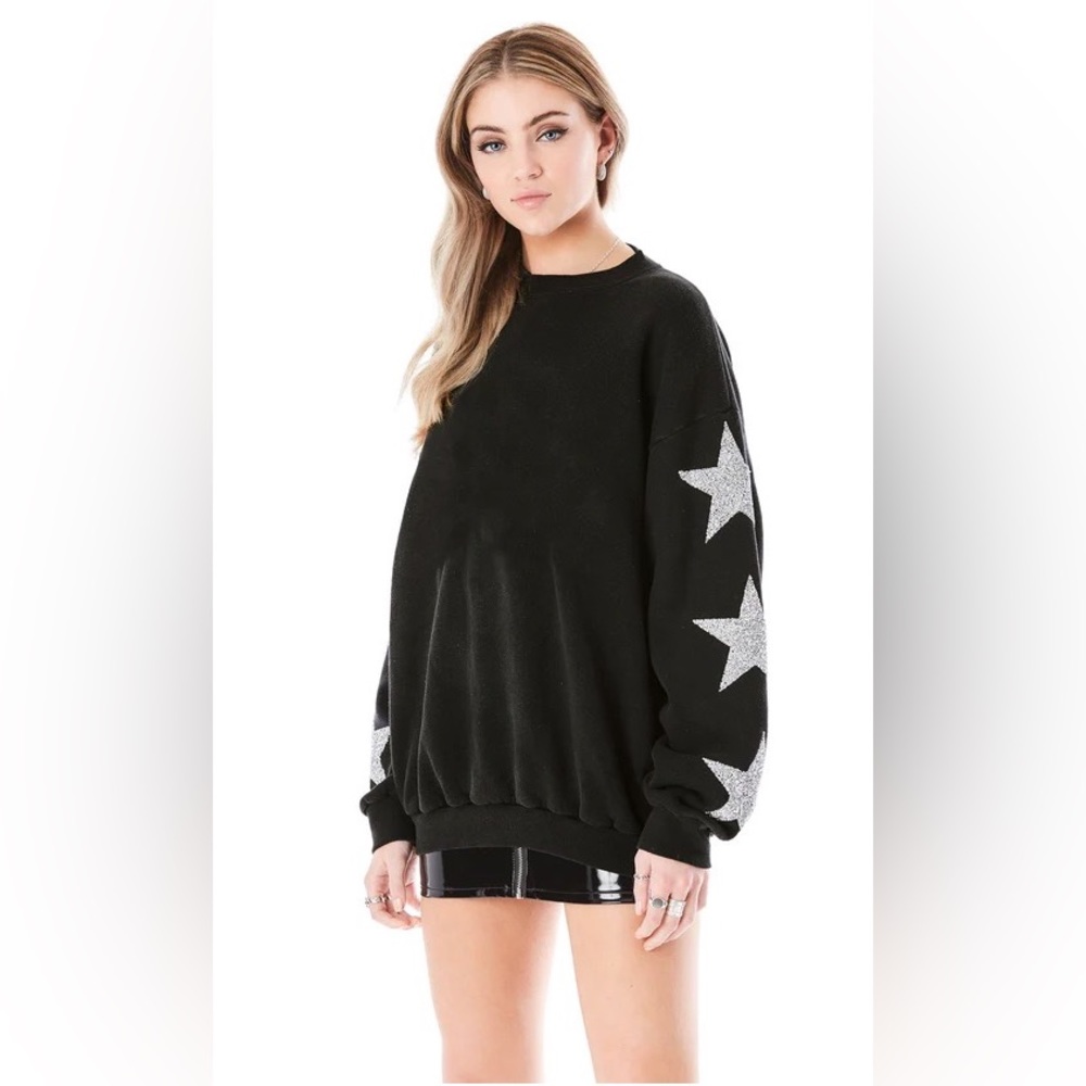 LF/Carmar Denim Star Patch Pullover Sweatshirt